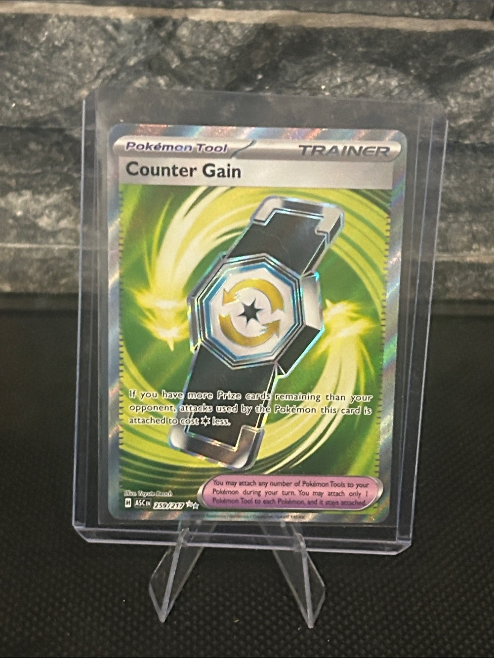 Pokémon Counter Gain 259/217 Full Art Trainer Holo from Ascended Heroes